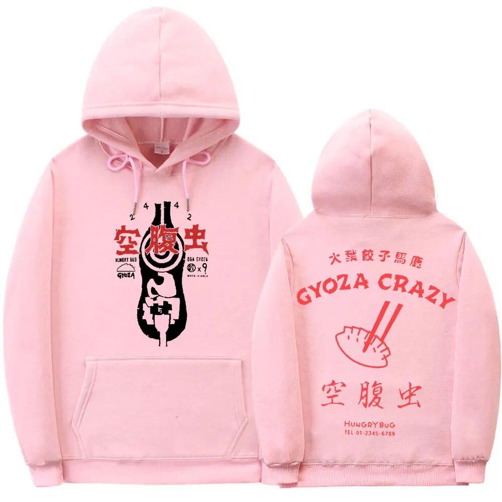 Japanischer Anime Dorohedoro Gyoza Crazy Hero Kapuzenpullover mit beidseitigem Druck, Unisex, Damenmode, übergroße Kapuzenpullover, Sweatshirt im Unisexga-Stil