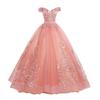 Colored Yarn Student Art Puffy Skirt 2025: New Style Host Evening & Performance Dress for Women
