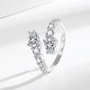 925 Sterling Silve Gorgeous Shiny Stone Zircom Ring For Women Engagement Wedding High Quality Fine Jewelry