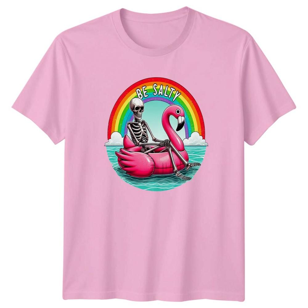 Be Salty TShirt Sarcastic Skeleton Summer Beach Gift For Him And Her