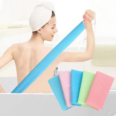 30*90CM Color Massage Bath Towel Rich Foam Nylon Fabric Towel Exfoliating Back Body Cleaning Towel Bathroom Accessories