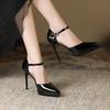 8-10 High Heels Women's New Pointed Waterproof Table Stiletto Shoes Hollow 10. High Heel Sandals