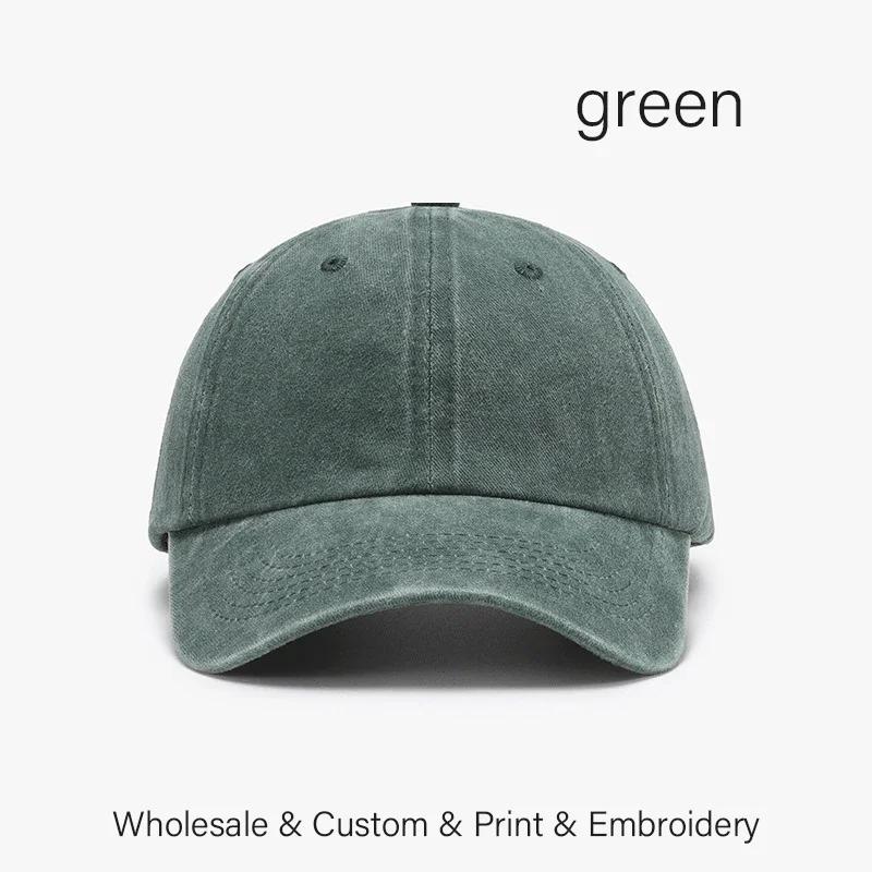 Casquette de baseball rétro SLECKTON avec logo brodé personnalisé pour hommes et femmes, design DIY, lettre, impression graphique personnalisée, vente en gros