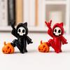 Halloween Ornament, Ghost Pumpkin Matte Texture Figure, 3D Printed Halloween Decoration for Desktop Bedroom Car Display