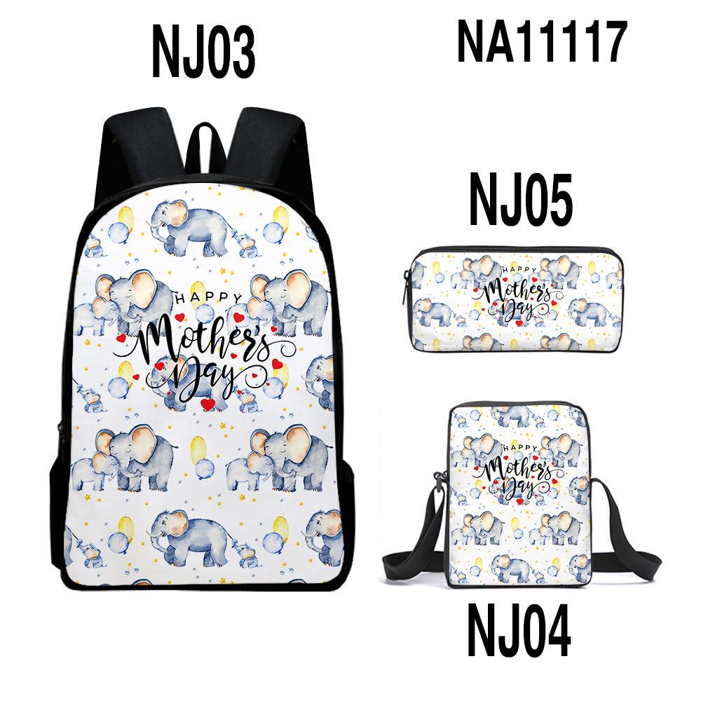 Iconic Kotaro Lives Alone Anime 3D Design 3pcs/Set pupil Learner Bags Everyday Laptop Everyday Backpack Sling Carry Tote Pencil Pouch