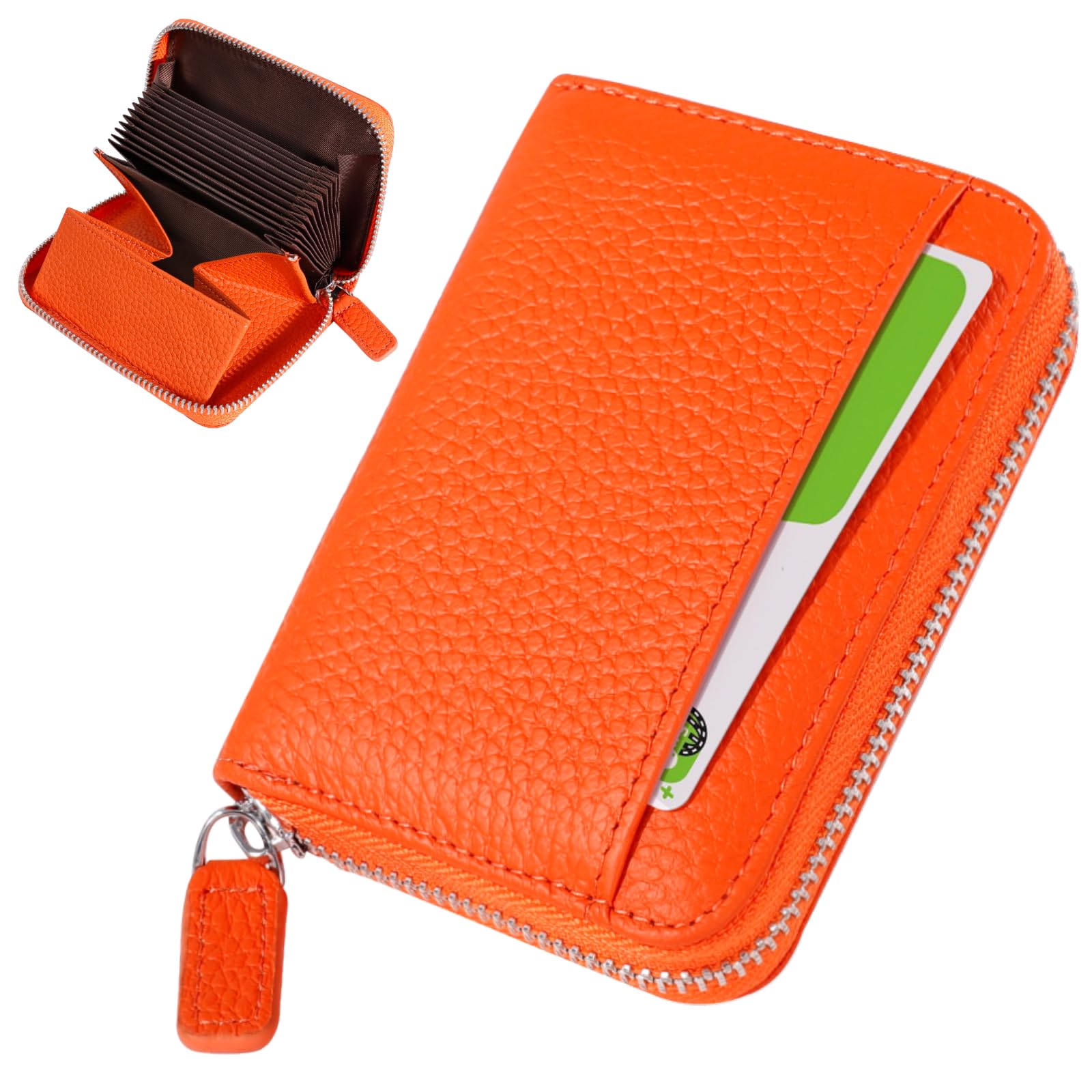 

Мини-кошелек для мужчин и женщин, настоящий, с защитой от RFID-скимминга, маленький, для хранения, большой кошелек для монет [DSDCDJ], двухсекционный кошелек, компактный, кожаный, защита, кошелек,