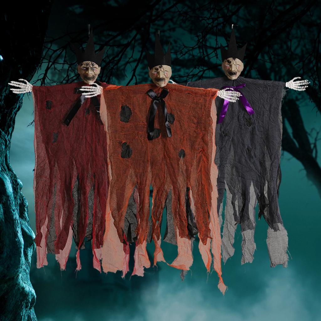 Accessoires de Décoration d'Halloween Suspendus avec Capuche Maison Hantée Pièce Fête Astuce Suspension de Porte