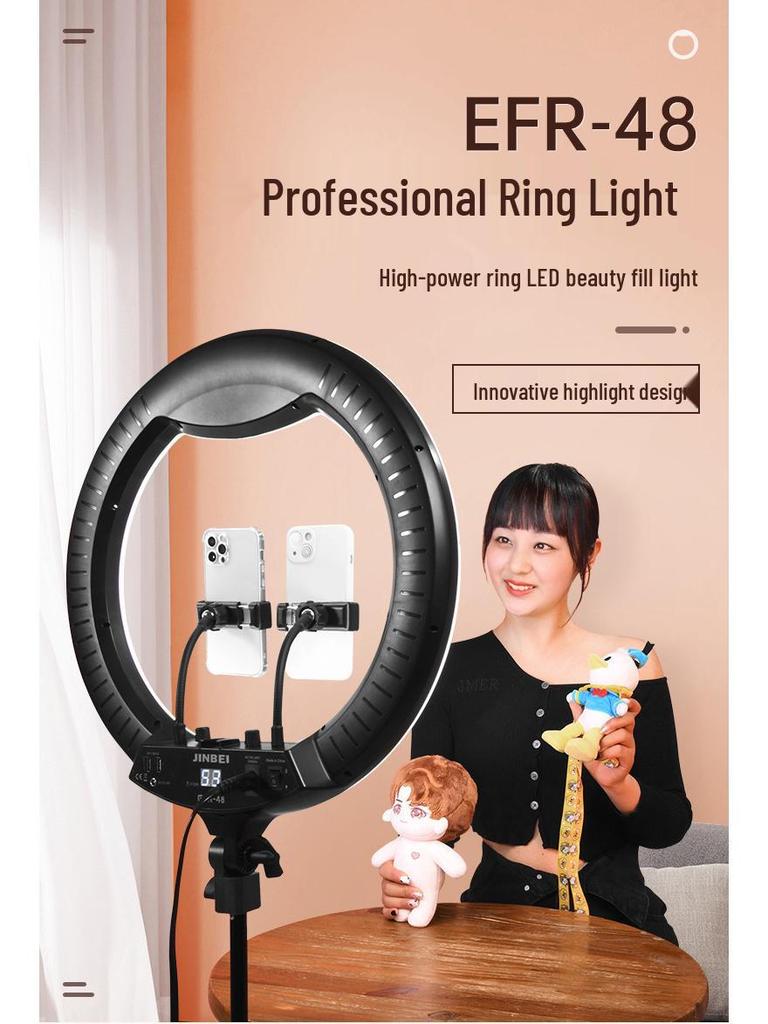 8"/16"/18" LED Ring Light with Phone Holder for Streaming