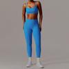 JYL Quick Dry Long Sleeve Yoga Set Outdoor Training Fitness Outfit