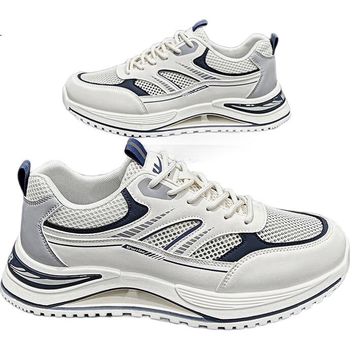 Warrior Men's Sports Shoes Winter 2025 New Mesh Running Shoes Lightweight Casual Shoes Light Green 40