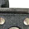 FENDI Mamma bucket Shoulder Bag Dark gray Women one belt used