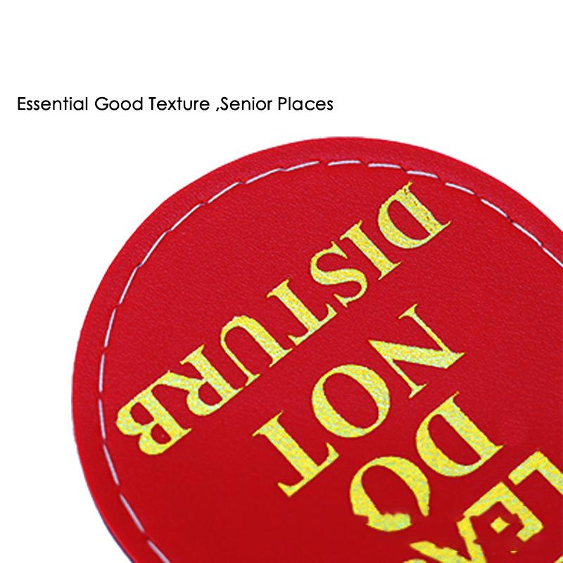 

Двусторонняя табличка на дверь Не беспокоить/Пожалуйста, входите Для ванной туалета Двусторонняя бирка Искусственная кожа Табличка на дверь разноцветный