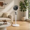 Floor Standing Fan Mini Fan, Portable USB Air Circulation for Home Office, 3 Three Speed Quiet Stand with 5m Airflow, Wide Angle Oscillating
