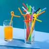 50Pcs Multicolor Kunststof Straws For Wedding Party Supplies Beverage Kitchen Cocktail Drinking Straws