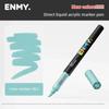 1 PC ENMY 80 Colors Direct Liquid Acrylic Markers Blendable Soft Tip Non-Transparent Art Markers School Supplies Stationery