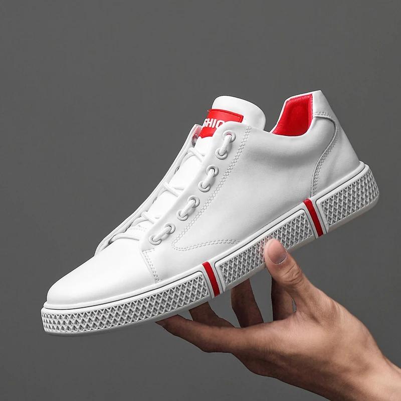 

Мужская обувь из натуральной кожи, мужская обувь на плоской подошве, модная мужская повседневная обувь для улицы, летняя обувь, брендовая, мягкая, удобная, со шнуровкой, L5 11