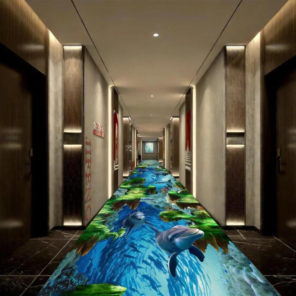 3D-Korridorläufer, lange Teppiche für Flur, Wohnzimmer, Dekoration, Zuhause, Gang, Fußmatten, moderner, luxuriöser Eingangsbereich, Dekorbereich