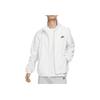 Nike Letter Logo Print Stand Collar Sport Casual Jacket Men Jackets White DX0673-030