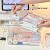 Desktop Storage Box Cosmetic Transparent Box Dormitory Facial Mask Drawer Organizer Cosmetic Box Storage Rack
