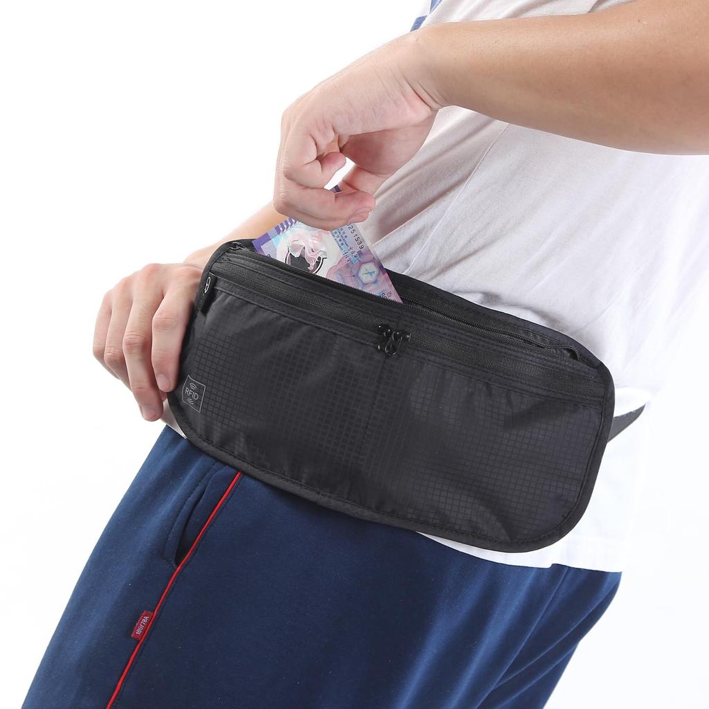 Passport Neck Security Travel Waist Travel Money Belt [TRIWONDER] Case, Strap, Pouch, 2-Way, Anti-Skimming, Essentials, Pouch, Wallet, RFID,
