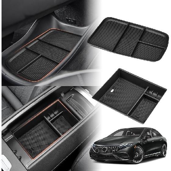 For 2025 Upgraded Ford Ranger Center Console Organizer,2024 2025 Ford Ranger Armrest Storage Box With 2 Color Mats,Ert Console Tray Ranger