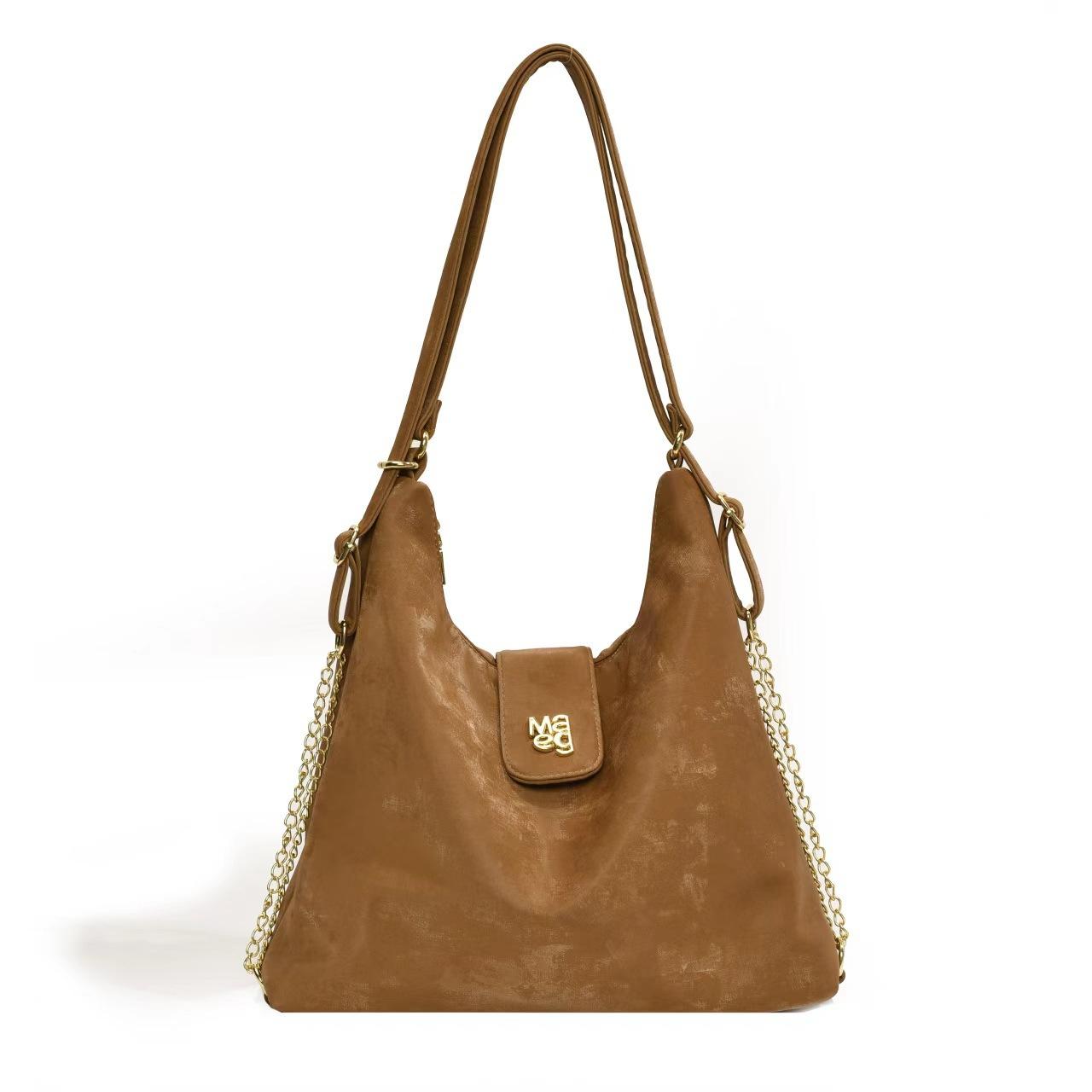 

Сумка большой вместимости Женская на плечо Сумка-мессенджер Популярная Высокого уровня Многоцелевая Дорожная Сумка для通勤 Женская сумка коричневый