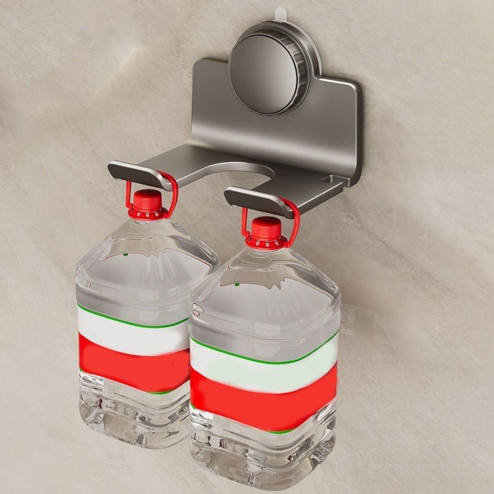 Punch Free Suction Cup Hair Dryer Holder Space Aluminum Hair Blow Dryer Holder  Bathroom