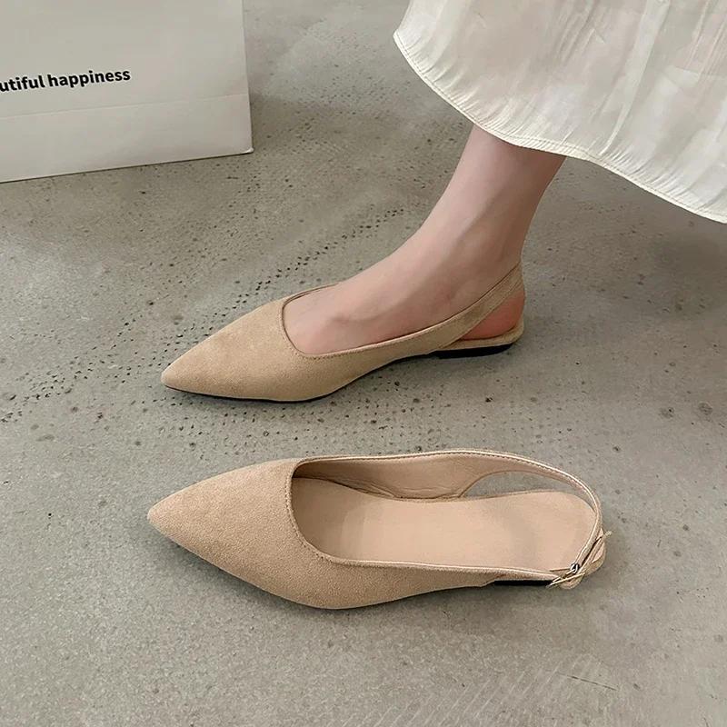 Fashion Women Sandals 2024 New Slingbacks Women High Heels Classics Fashion Sexy Dress Sandals Pointed Toe Solid Color Shoes Women