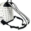 MCM Stark Sidestuds Visetos MMK65VE37WT001 Backpack Â· Daypack white unisex Small size used