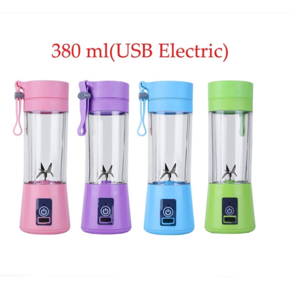 Portable 6 Blades USB Charging Eletric Fruit Juicer Blender