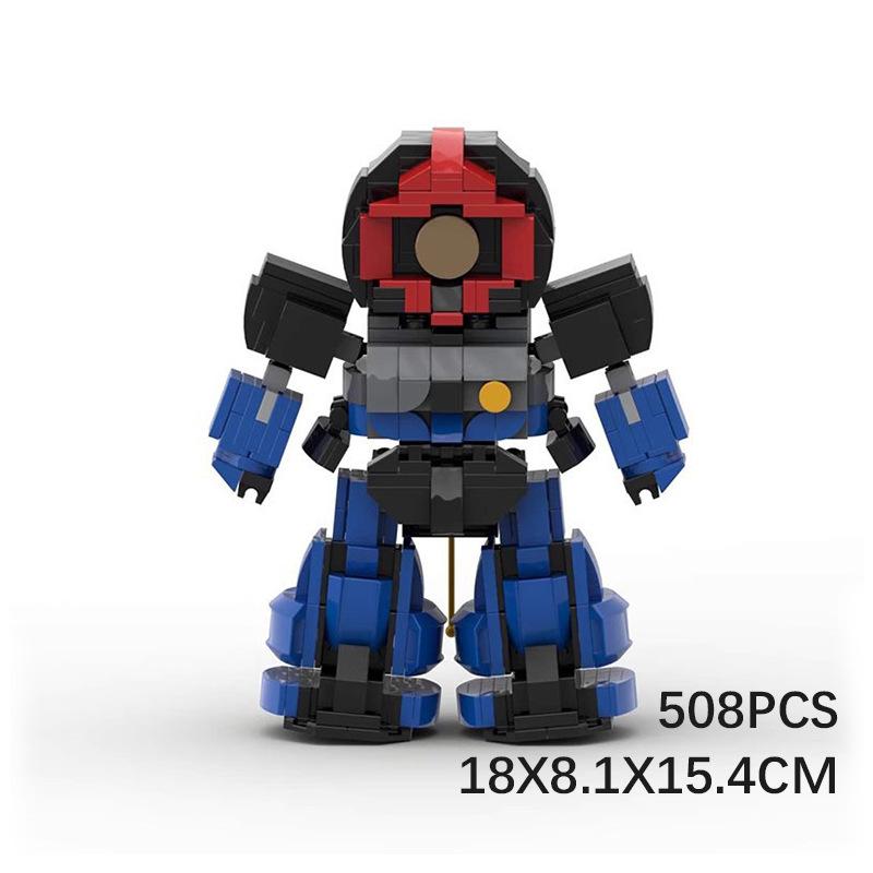 Building Blocks Compatible With Sd Big Magic Red Char Char Duck Intelligence Assembly Kids Robot Model