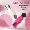 Magnetic Sealing Machine Portable Bag Sealer Mini Sealing Machine for Food Freshness Magnetic Bottle Opener Bag Clips Portable