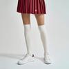 W Ribbed Over-the-Knee Socks (WHITE)