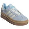 Adidas Gazelle Bold Clear Sky Cream Damen Sneaker Blau Creme-Weiß Gold-Metallic JQ7776