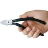 Keiba Ergonomic Cutting Nippers for Plastic, Right-Handed, Flat Tip, 150mm, PL-746