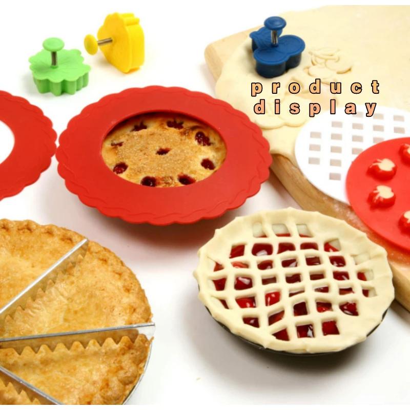 Tools Reusable Pie Protector Kitchen Crust Pizza Protectors Shield Baking Crust Silicone Cover Pie Adjustable Pie Bake