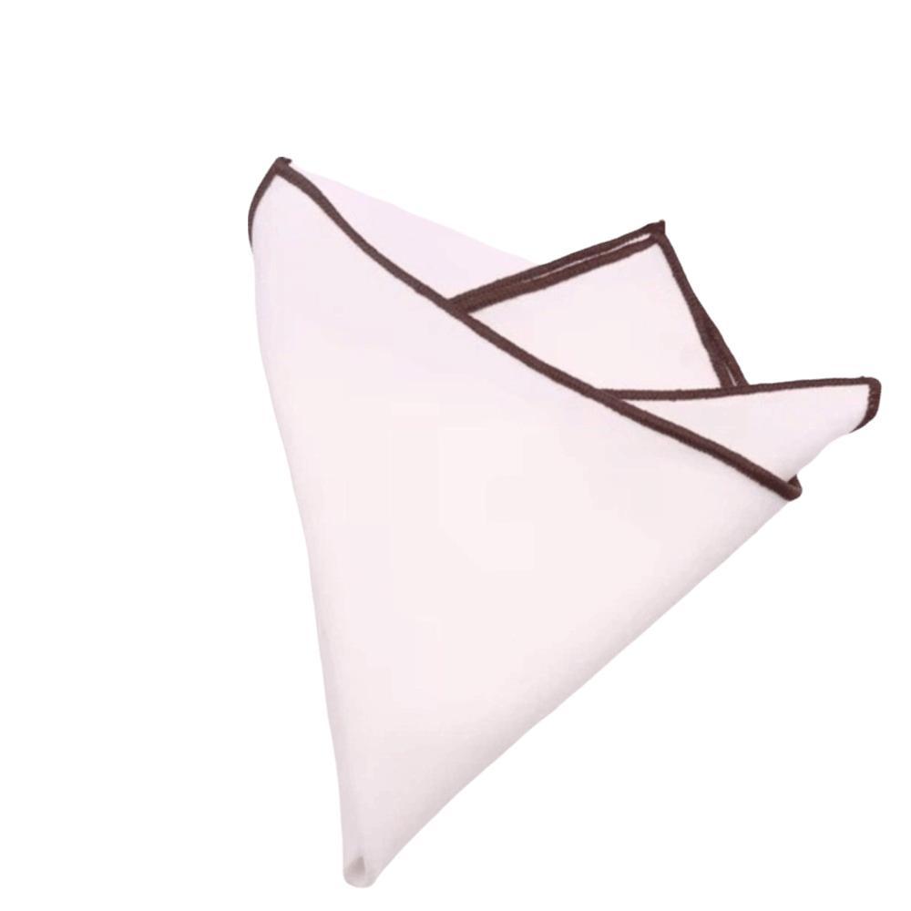 Square Plain White Pocket Cotton Handkerchief Small Suit Pocket Towel Cloth Decoration