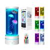 USB LED Jellyfish Lamp - Color-Changing Night Light for Relaxing Atmosphere, Silent Desktop Decoration