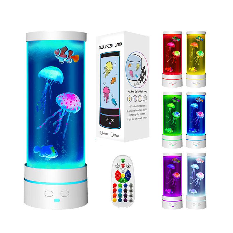 

USB LED Jellyfish Lamp - Color-Changing Night Light for Relaxing Atmosphere, Silent Desktop Decoration 5V - 1A - 1W