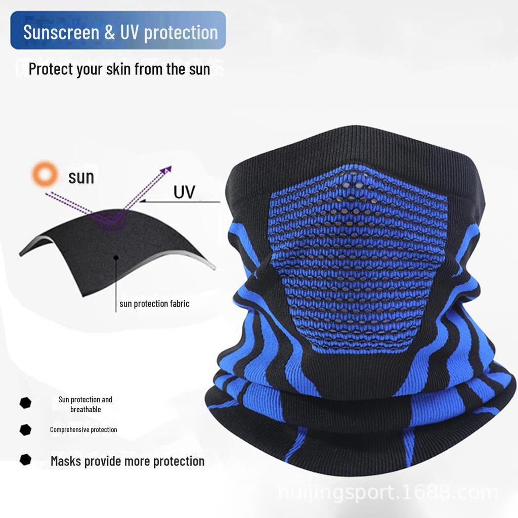 Four-Season Cycling Mask: Sunscreen, Windproof, Warm Ear Protection & Breathable Knitted Neckband