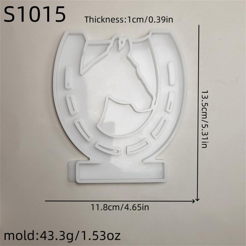 Gypsum Candlestick Silicone Mold Candle Base Mould Horse Head Candle Holder Mold Ornament Home Decoration Mould