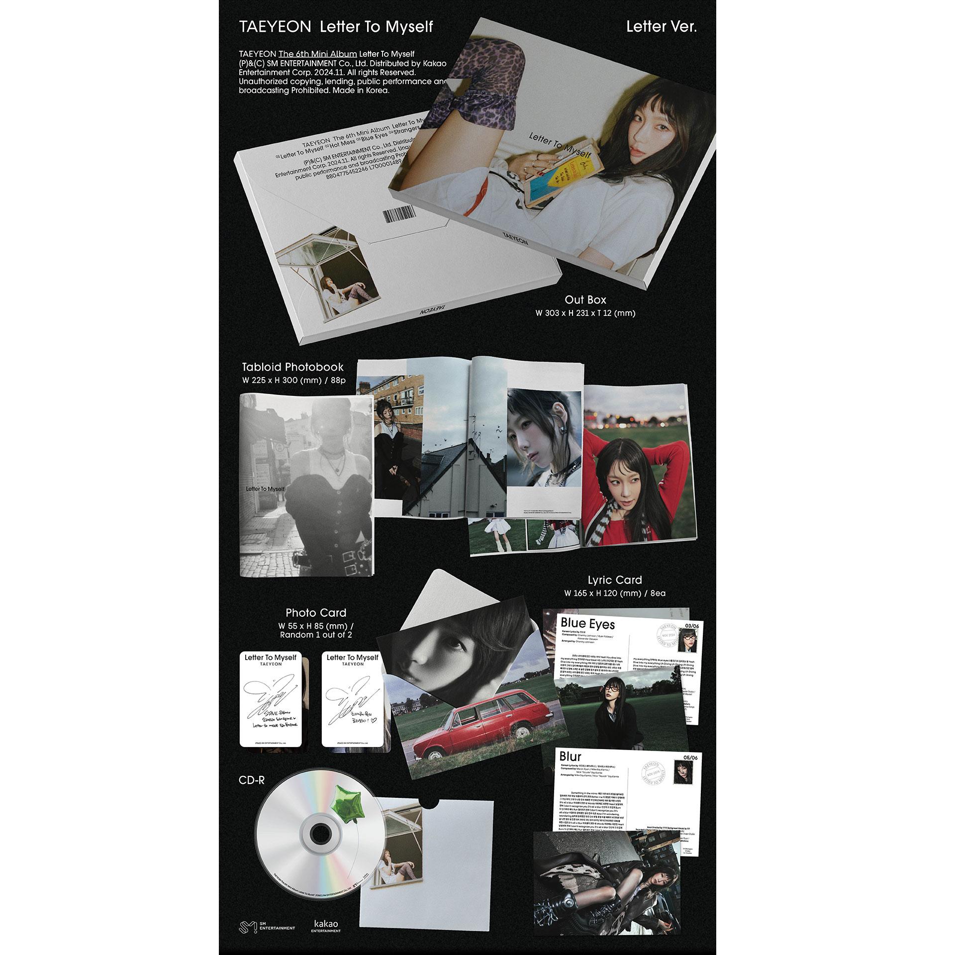 

TAEYEON (СНСД) [ЛИСТ ДО СЕБЕ] 6-й МІНІ-АЛЬБОМ LETTER VER.