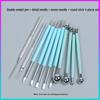 Silicone Double-Ended Dotting and Pressing Pen for Polymer Clay Sculpting