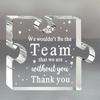 Team-Plakette, Dankeschön-Geschenke für Führungskräfte, Chefs, Wertschätzungsgeschenk für den Chef, Andenken für den Bürorücktritt, Mitarbeiter-Wertschätzungstag-Geschenke für das Team