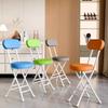 1PC Convenient Folding Chair | Metal Frame, Multi-Color, No Assembly Required, Ideal for Office, Home, and Outdoor Use