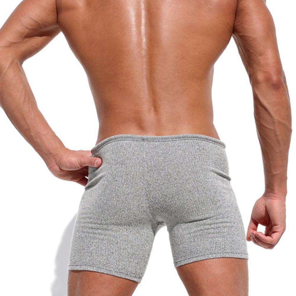 2025 Knielange Hosen Männer Sommer Kordelzug Shorts Slim Fit Über Knie Länge Einfarbig Strand Sport Casual Shorts