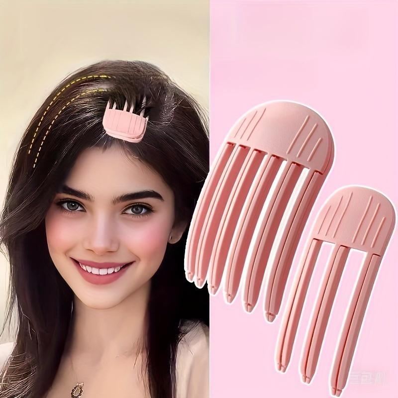High Skull Top Wind Plastic Comb - Fluffy Hair Root Hair Clip for Forehead Bangs Styling - Lazy Person Traceless Artifact