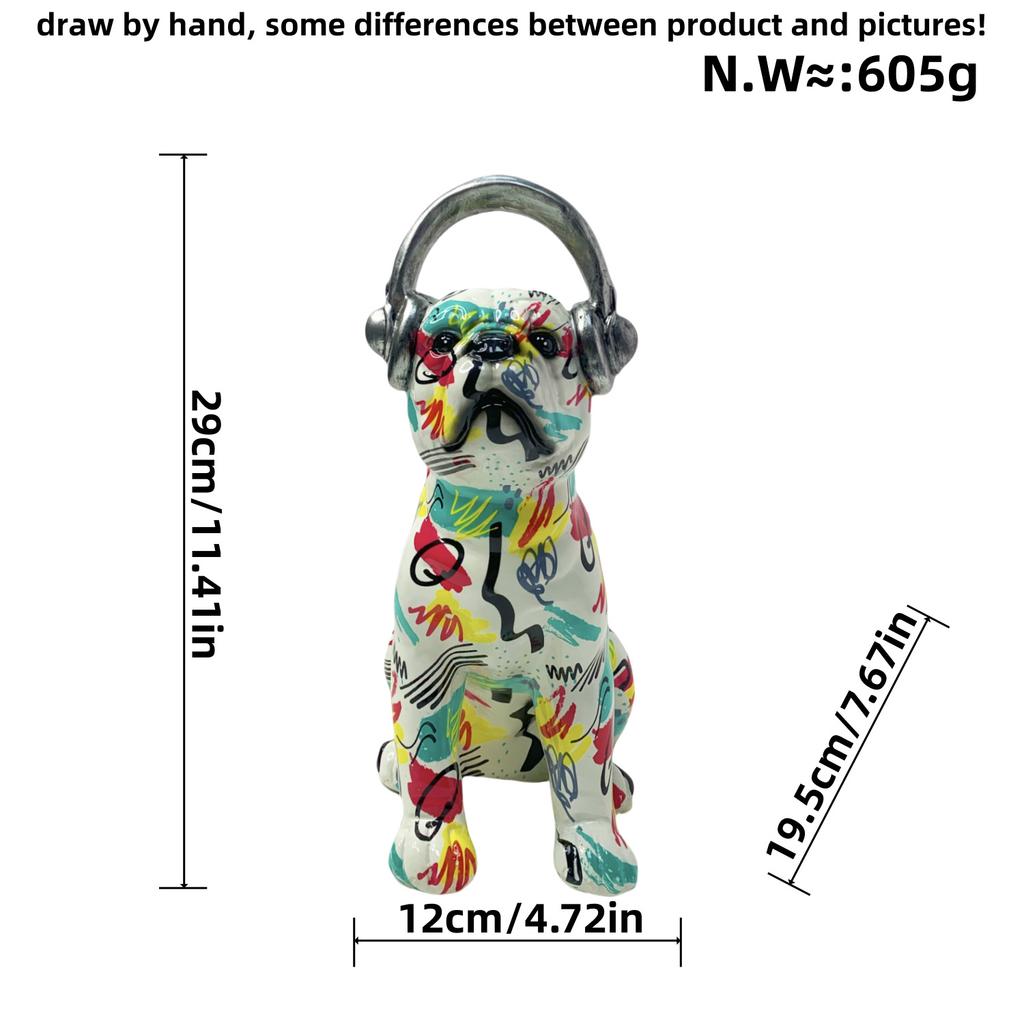 Vintage Animal Artwork Ornaments Best High-end Resin Crafts Dog Ornaments Home Use Living Room Cabinet Decorations Durable