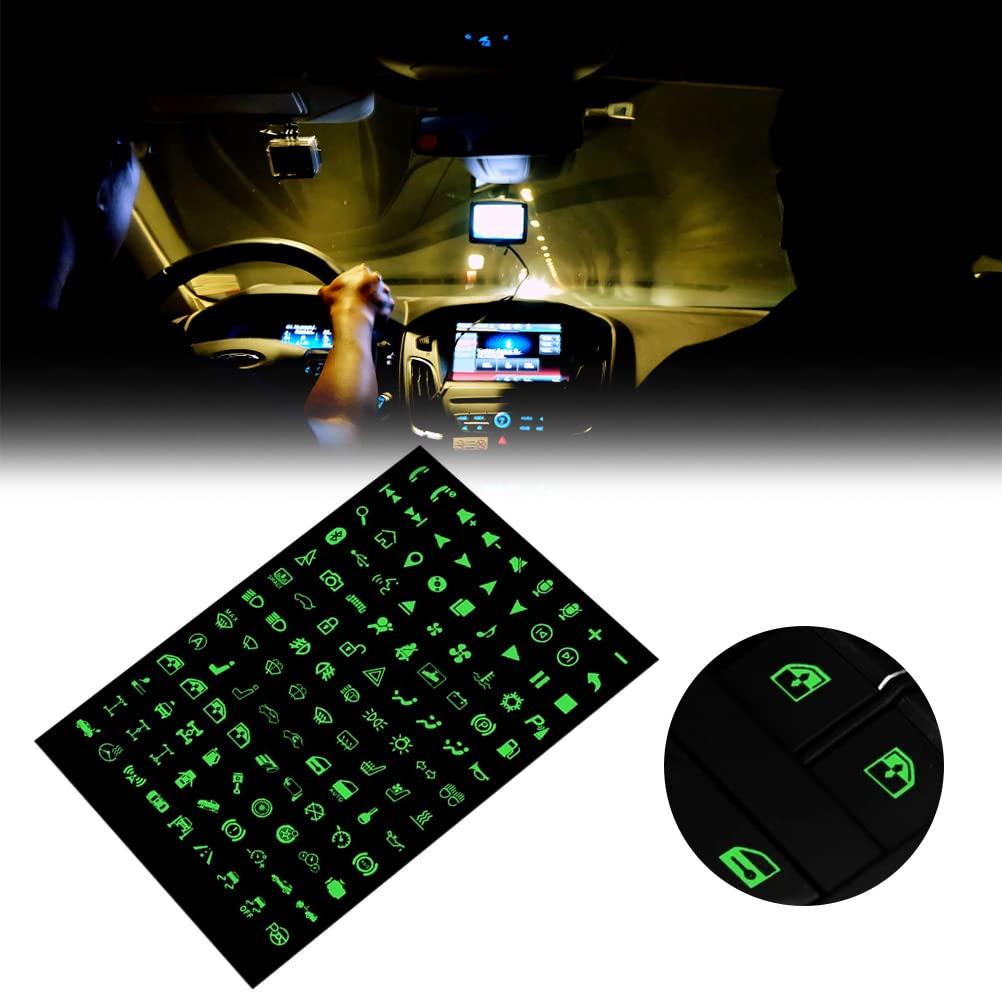 Switch Label Multifunctional Button Sticker, Car Luminous Sticker Car Light Sticker Switch Relay Decorative