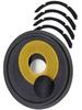 Speaker Parts Kit: Tweeter, Woofer, Spider, Cone, Dust Cap, Diaphragm, Voice Coil, Gauge, Glue (Black/Yellow/White)